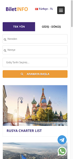 Android application Biletinfo screenshort