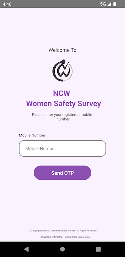 Android application NCW Stay Safe screenshort