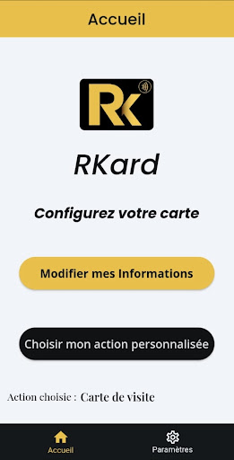Android application RKard screenshort