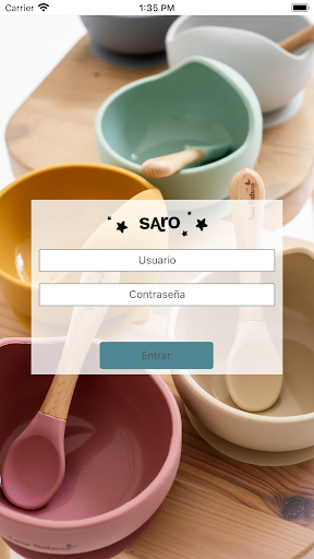 Android application Saro Baby B2B screenshort