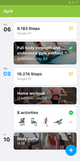 FlexiFitness app Screen 2