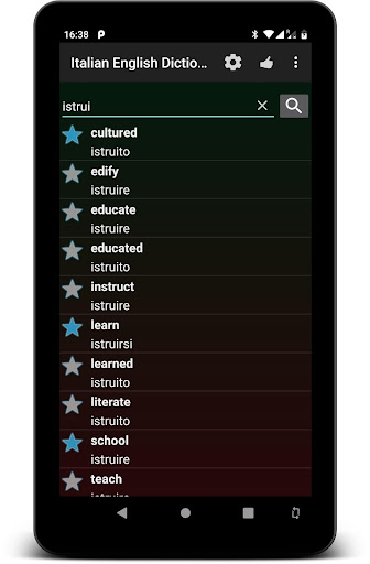 Italian Dictionary / Dizionari Screen 3
