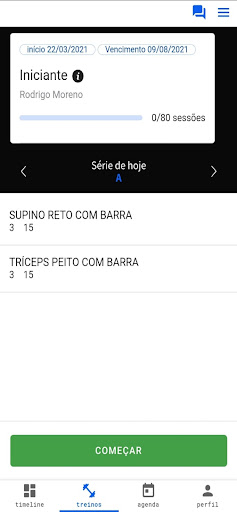 TRA FITNESS Screen 2