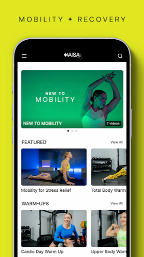 Android application KaisaFit: Mobility + Recovery screenshort