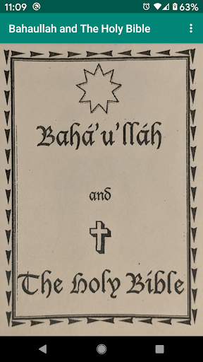 Android application Baha'u'llah and The Holy Bible screenshort