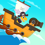Cover Image of ダウンロード Dinosaur Pirates - Games for kids toddlers  APK