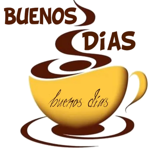 Pegatinas Buenos Dias y noches logo