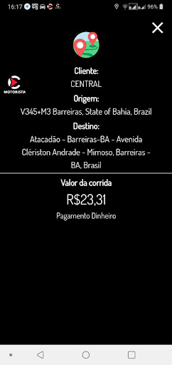 Condução - Cliente Screen 3