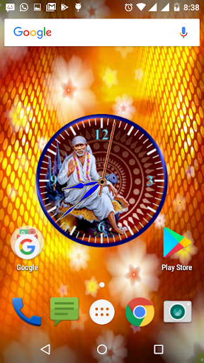 Sai Baba Clock Live Wallpaper Screen 3