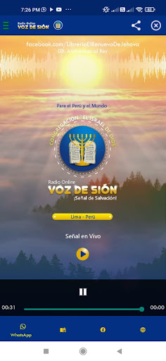 Android application Radio Voz de Sion screenshort
