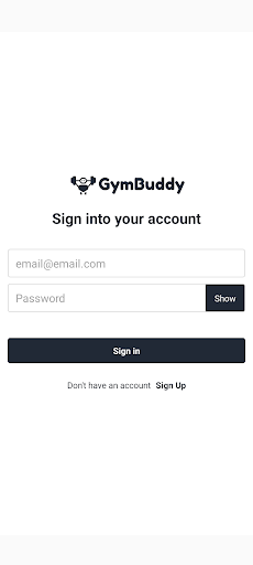 GymBuddy Screen 3