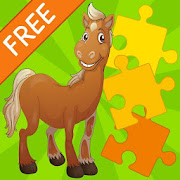 Kids Jigsaw Puzzle Horses Free