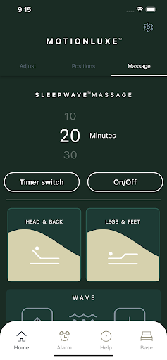 Hugel® Smart Bed Control Screen 3