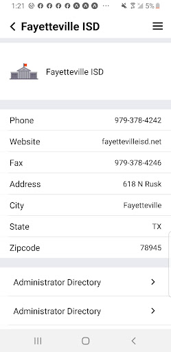 Fayetteville ISD Screen 3