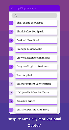 Uplifting Journeys : stories Screen 2