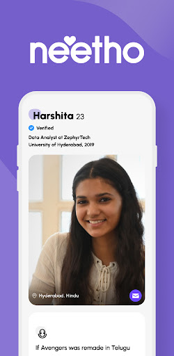Android application Neetho - Date The Telugu Way screenshort