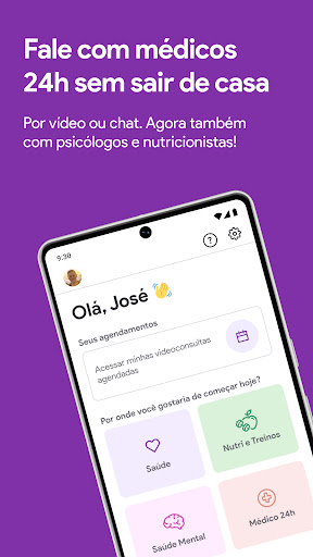Android application Clude Saúde screenshort