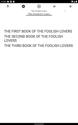 Book, The Foolish Lovers