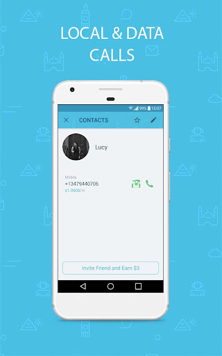 Bluee Calls & Top-Up Screen 3