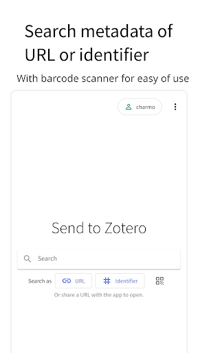 Android application Send to Zotero screenshort