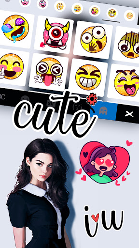 Sexy Woman Keyboard Background Screen 3