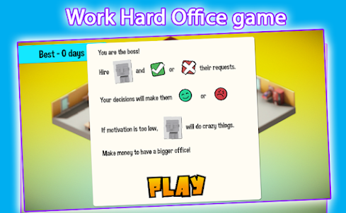 Work Hard Office Game