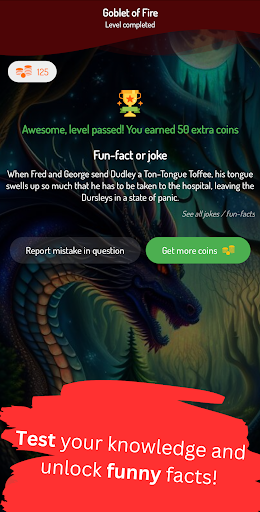 Android application Harry Quiz: Test for magic fan screenshort