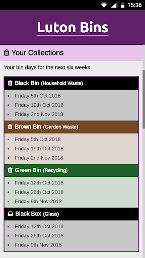 Luton Bins Screen 2