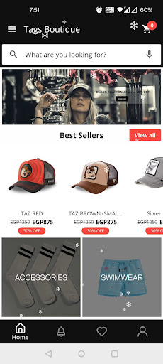 Android application Tags Boutique screenshort