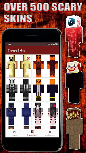 Android application Scary Skins and Horror Skins screenshort