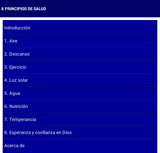 8 PRINCIPIOS DE SALUD Screen 2
