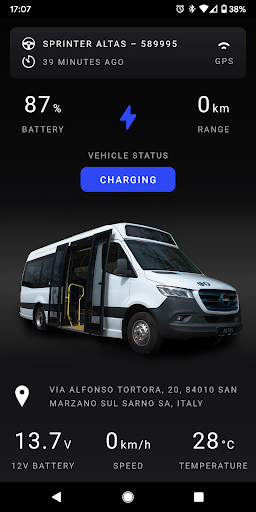 Android application Elinta Motors Fleet Management screenshort