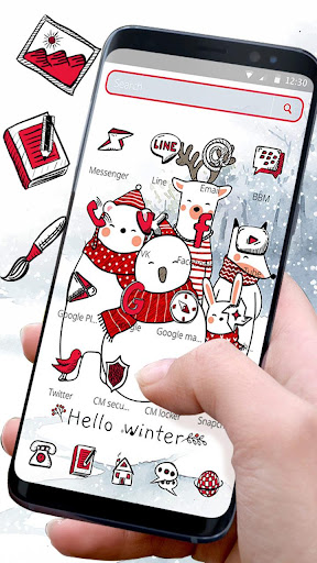 Download Cartoon Hello Winter Snowman Theme☃ Free for Android - Cartoon  Hello Winter Snowman Theme☃ APK Download 