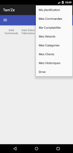 Android application TAM'ZE screenshort
