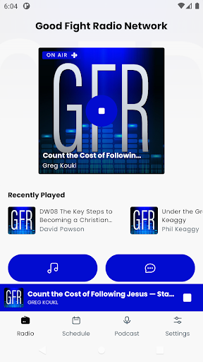 Android application Good Fight Radio Network screenshort
