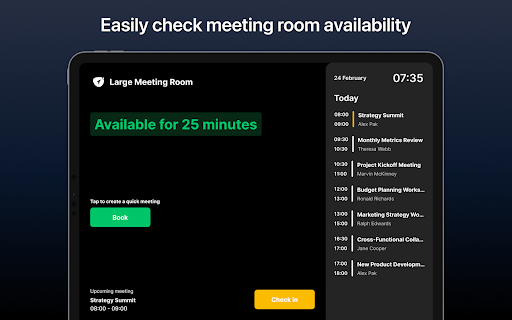 Android application Meeting Room by Spaceti screenshort
