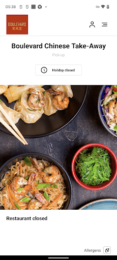 Android application Boulevard Chinese Take-Away screenshort