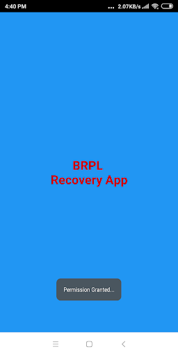Android application BRPL Recovery App screenshort
