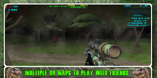 Android application Dinosaur Jurassic hunter screenshort