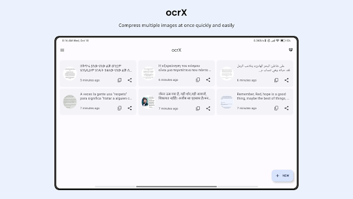 Screenshot of OCR - Image to Text - Extract