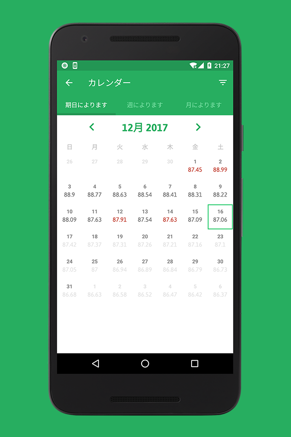 体重管理 - 体重記録 朝夜 screenshot 6