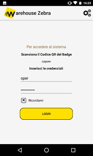 Android application Warehouse Zebra - Waspnet screenshort