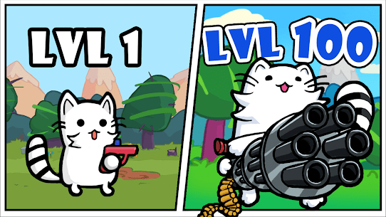 Cat shoot war MOD APK: offline games (Unlimited Money) 9