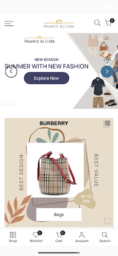 Android application France Aj Luxe screenshort
