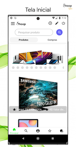 Android application Shoop (teste pré-lançamento) screenshort