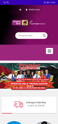 Android application Shopping Diário screenshort