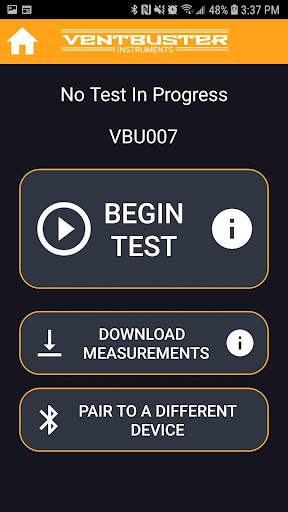 Ventbusters Instruments App Screen 2
