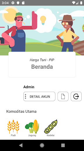 Android application Harga Tani - Petugas screenshort