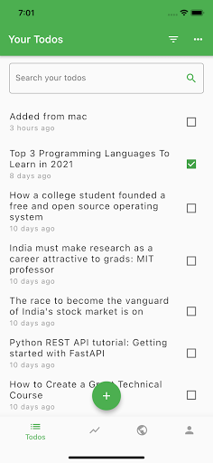 Android application Assignments Plus screenshort