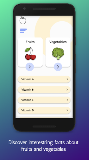 Android application Nutrition screenshort